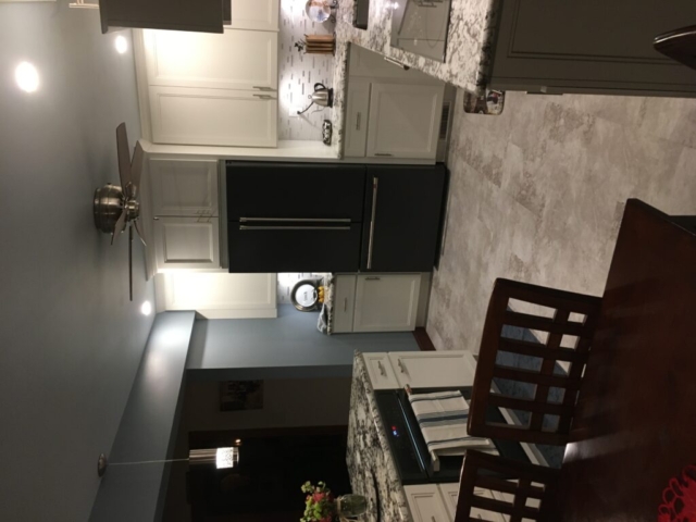 All Brand New Cabinetry in this beautiful white kitchen with granite counter tops in Bucks County PA