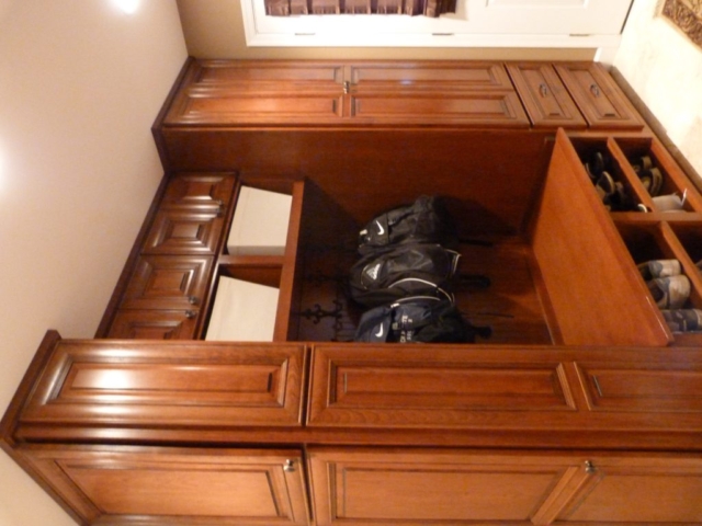 Much went into the mudroom with our built-in storage for coats, gloves, books. It’s a great place to sit and change shoes with storage underneath. Richboro, Churchville, Southampton area.
